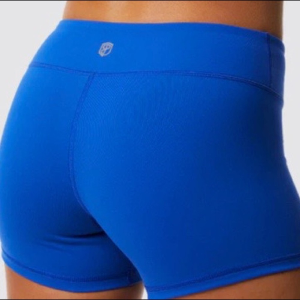 Born Primitive Women’s Renewed Vigor 2.0 Booty Shorts, Royal Blue, Size LG